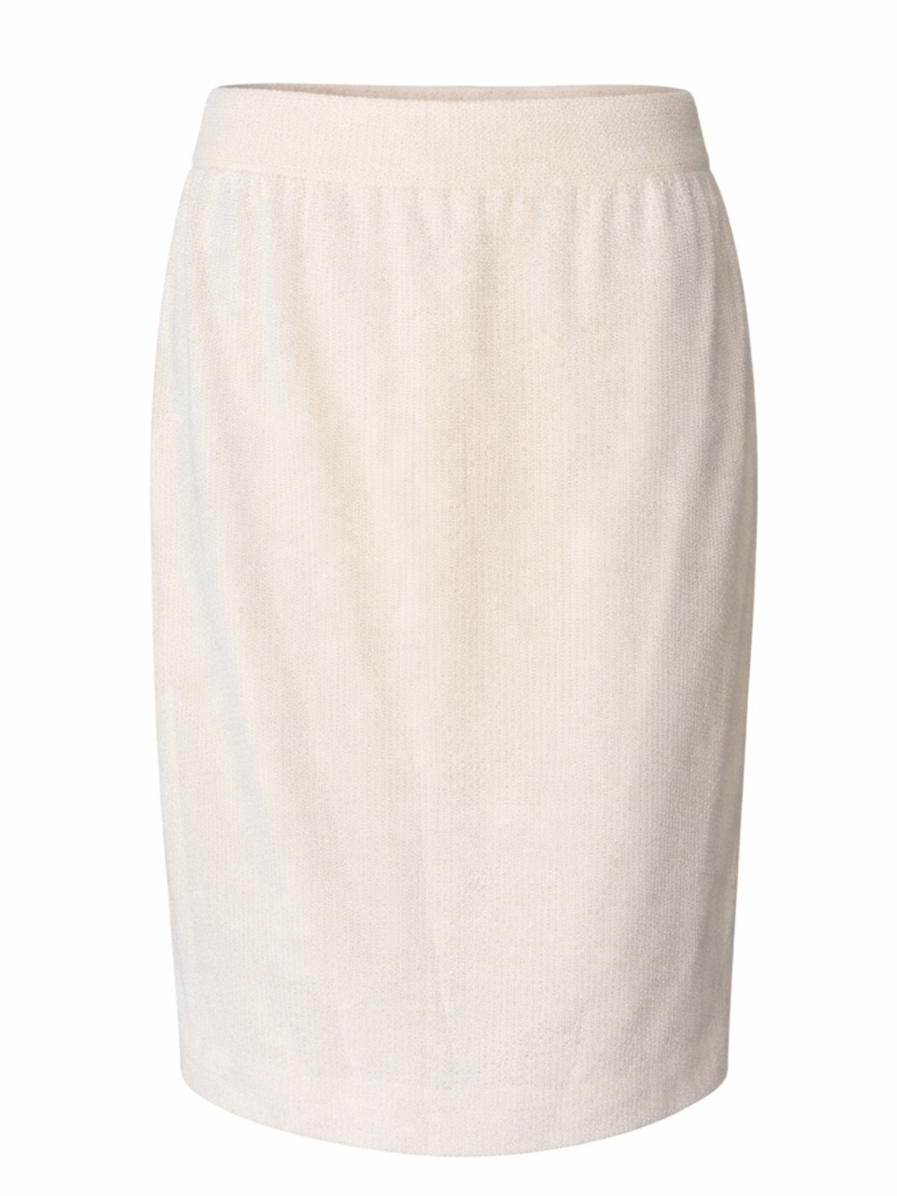 St John Vintage Evening Ivory Knit Skirt Old Money‎ Quiet Luxury Pencil Skirt 8